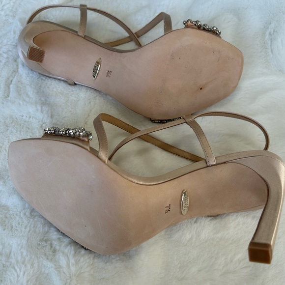 BADGLEY MISCHKA Elana Crystal Embellished High Heel Sandal - Picture 4 of 6